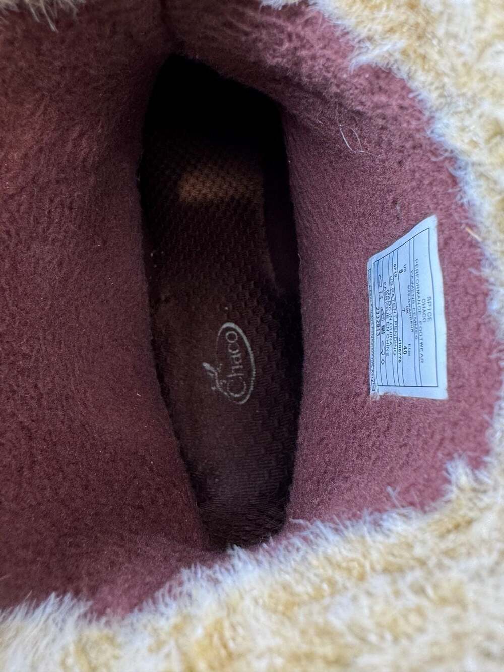 Chaco Borealis Mid Waterproof Leather Winter Boots Brown Faux Fur Womens 9 - Picture 11 of 16